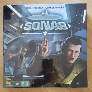 SONAR (2017) Boardgame Two submarines hunt one another in the deep. Ages…